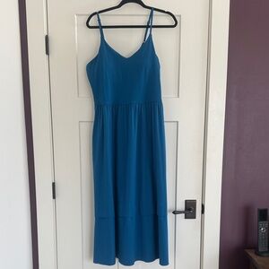 Athleta Vibrant Blue Midi Dress